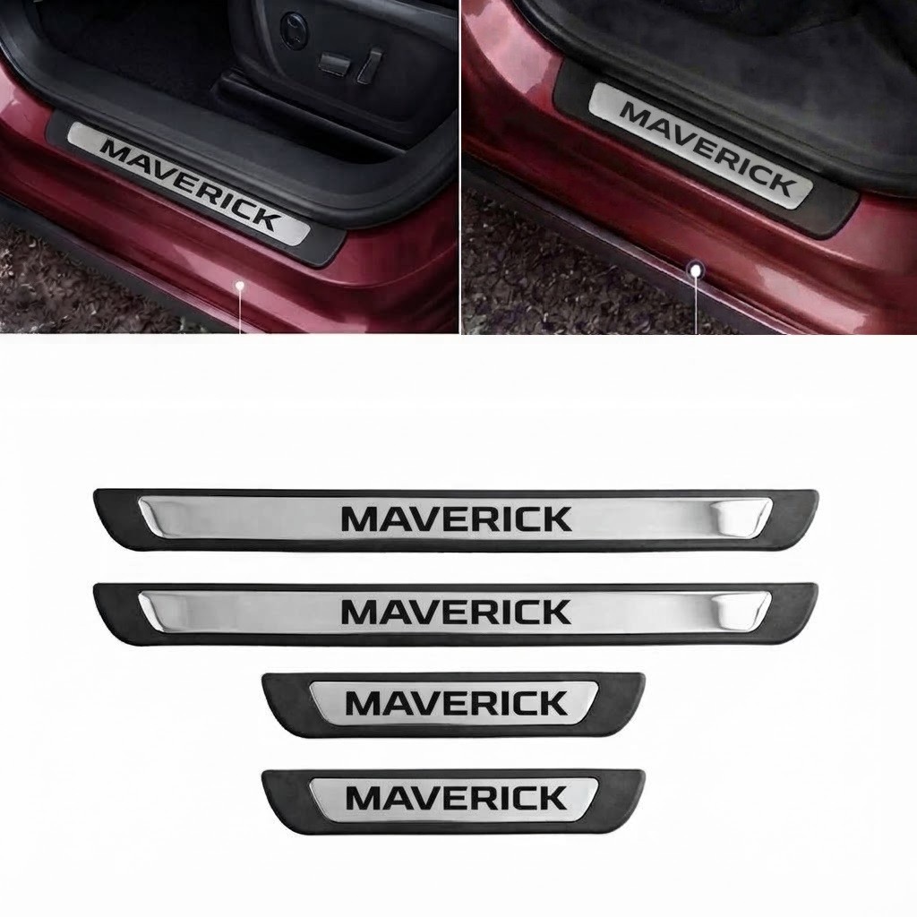 FOR FORD MAVERICK 2022 TO 2027 DOOR SILL SCUFF PLATE SCRATCH PROTECTOR 4 DOOR