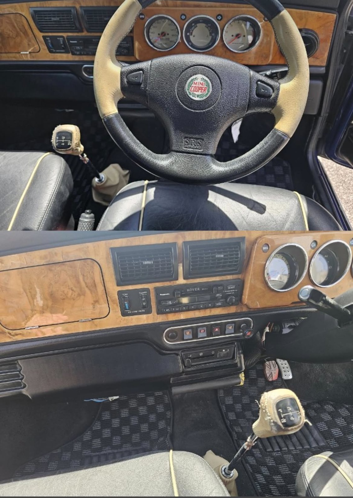 Japanese Spec Dash for Austin Rover Mini Burl Walnut RHD for JDM Mini - In stock