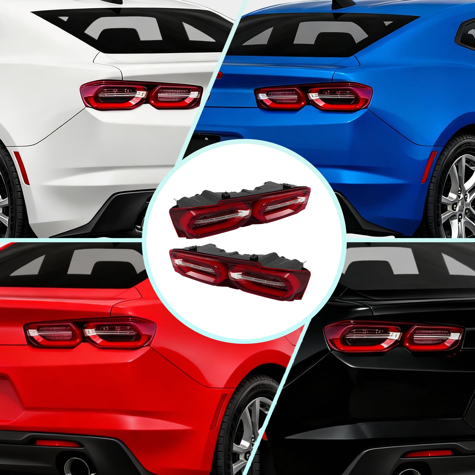 For 2019-2024 Chevrolet Camaro LED Outer Tail Light Rear Brake Lamps LH/RH Opt.